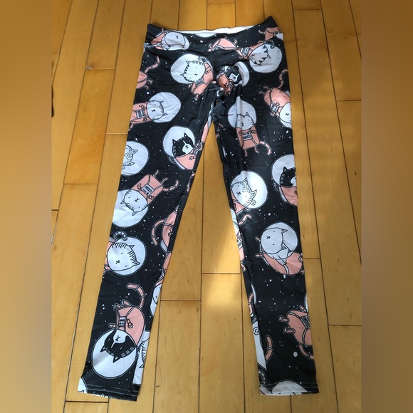 Society 6 Pants - Society 6 Astronaut Cat Leggings